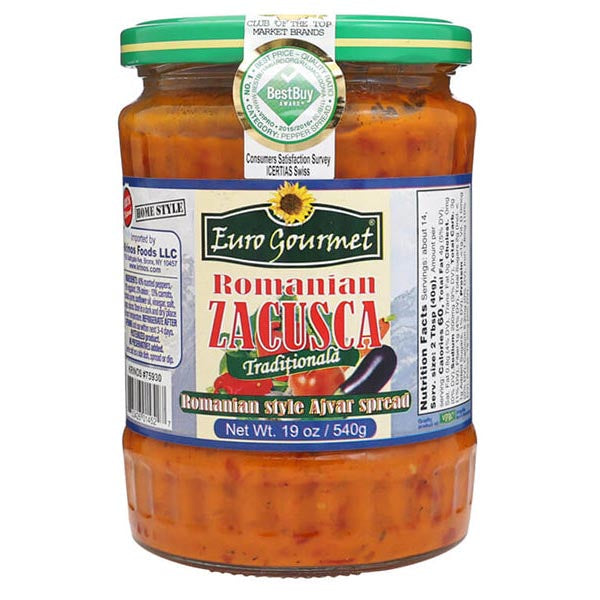 Appetizer Zacusca Romanian Eggplant Spread – 19.05 oz (540gr)